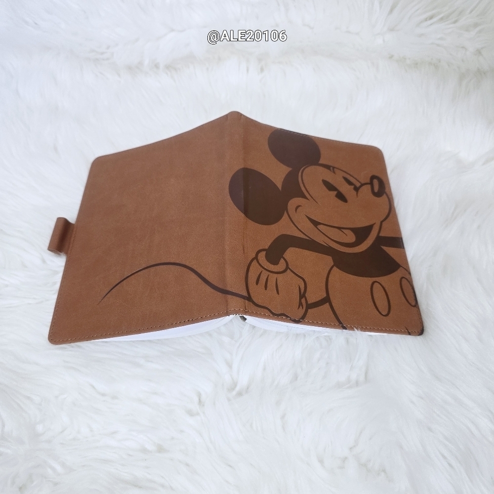 Walt Disney Mickey MouseBrown Leather Journal BlankPages Book drawing - Picture 5 of 15